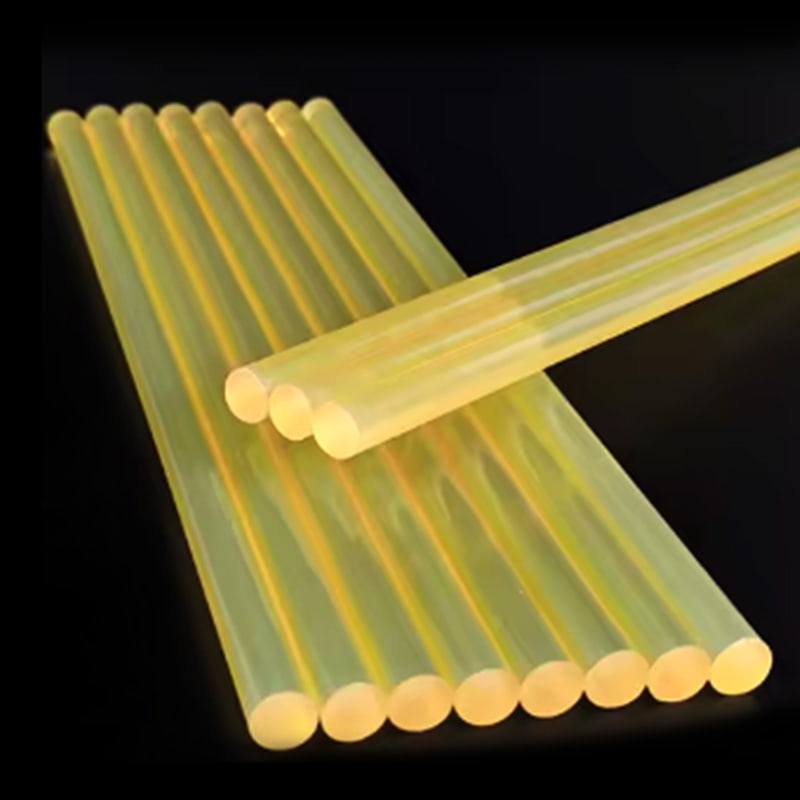 6501 高粘性厚黄色热熔胶棒,适用于化妆刷